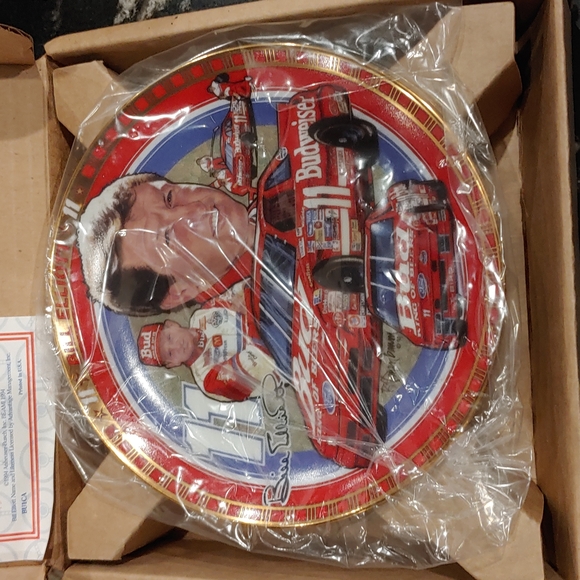 Bill Elliott Silver Anniversary Racing Plate Nascar Anheuser-Busch 1994 Vintage - Picture 3 of 4